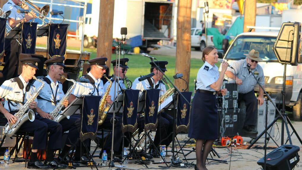 MUSIC: The RAAF Big Band were there to entertain.