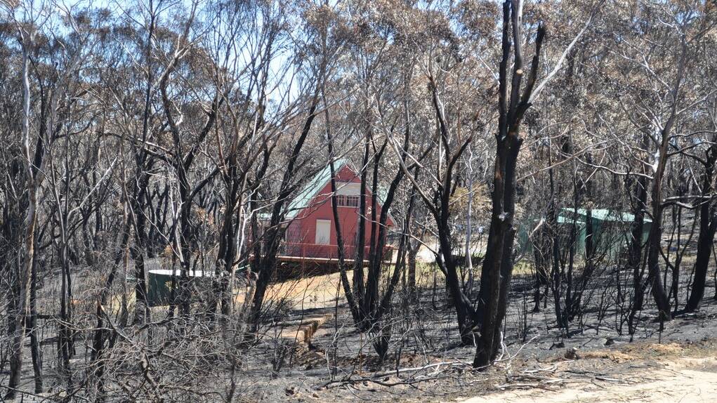 SURROUNDED: Houses in Clarence and Dargan were saved by RFS crews
