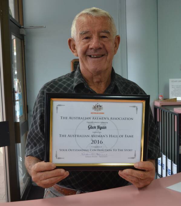 TOP HONOUR: Glen Ryan proudly displays his Hall of Fame certificate.