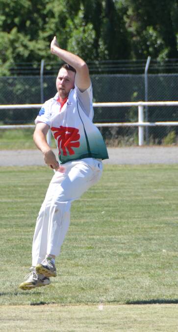 ALL ROUNDER: Lidsdale’s Josh Howarth was superb —
both with the bat and ball.