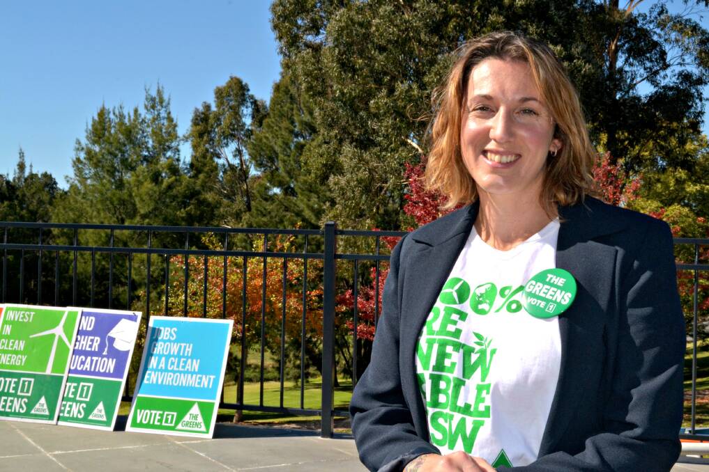 GOING GREEN: Mother of three and social welfare worker Delanie Sky will be the Central West Greens candidate for the seat of
Calare at the next federal election. Photo: RACHEL FERRETT