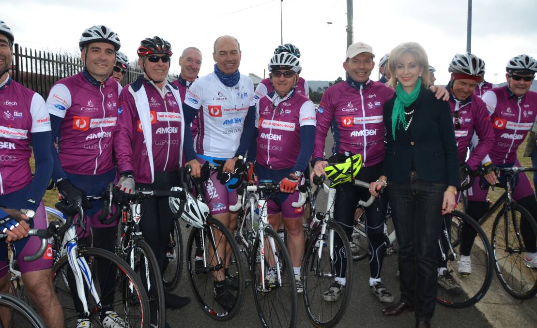 PM's pedallers rode into town