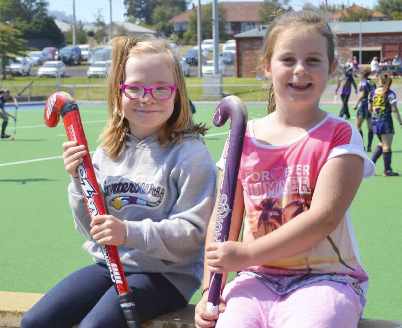 FUTURE CHAMPS: Minkey’s Abby Reid and Ava Millar can’t wait for the competition to start.