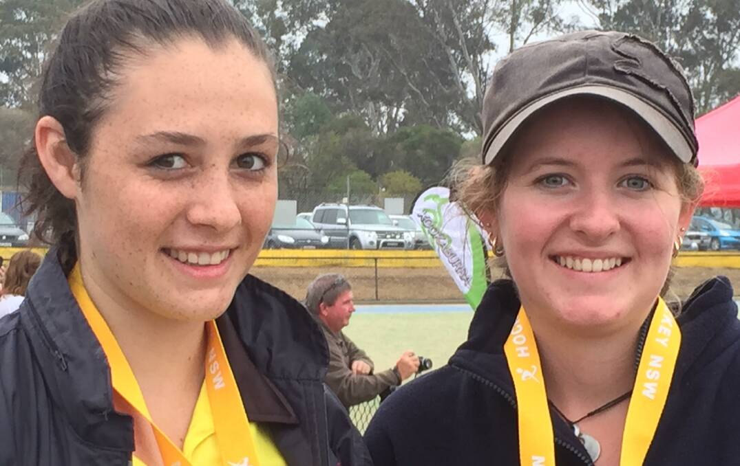 THE PRESSURE WAS ON: Jemaya Staines and Alysha Anderson impressed officials at the under 18 state championships.