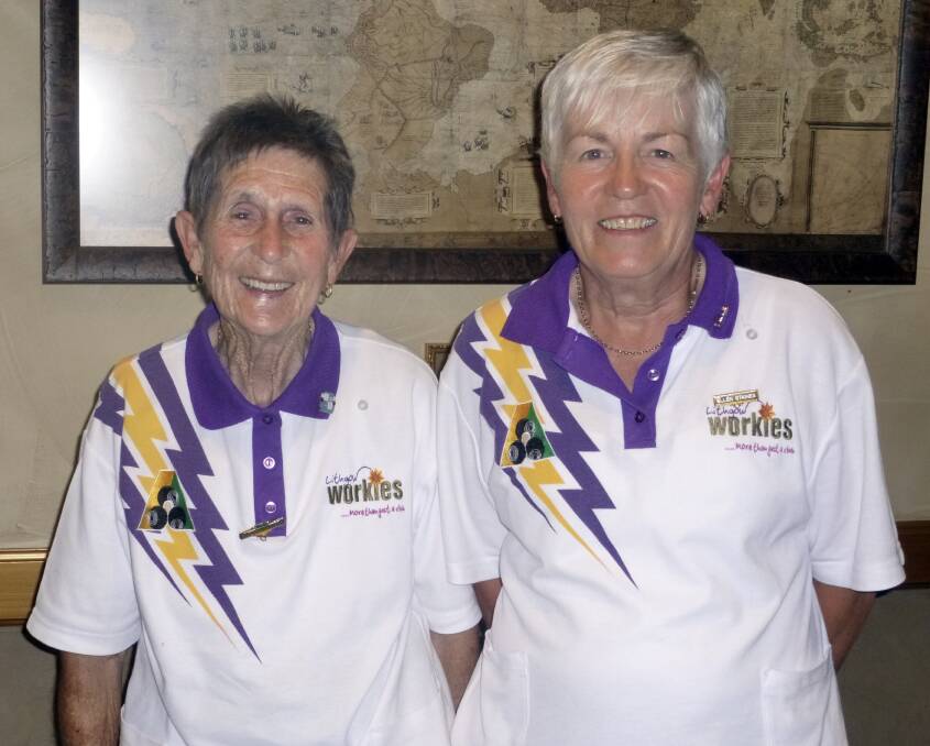 WELL PLAYED: Workies' Barbara Watters and Ellen Staines.