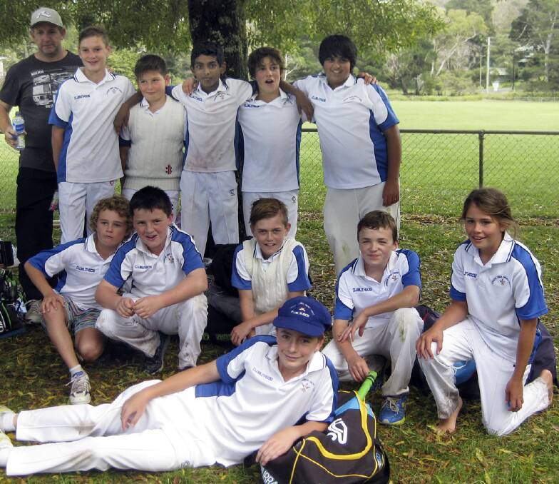 CHAMPIONS: Lithgow under 12s, back row from left, coach Thomas Thompson, Dom Dellabosca, Luca Giokaris, Keiran Gajula, Louis
Johnman and Meekail Haider; front, Cooper Nunan, Seamus Kearney, Kennedy Brown, Dane Hart and Piper Woolsey; in front, Mitchell
Thompson; absent, Katana Woolsey.