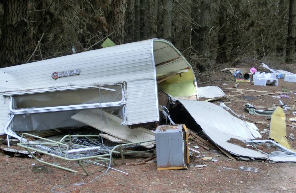 THE BIG CLEAN UP: Illegal dumping remains a problem in our State Forests.
