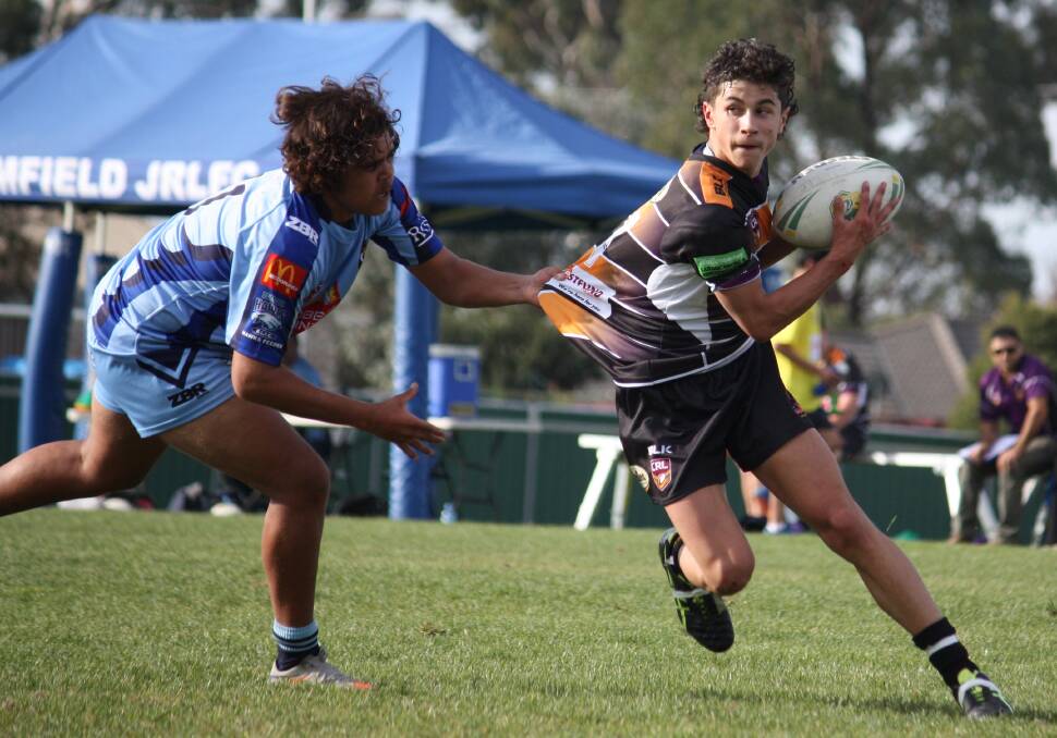 LOOKING FOR SUPPORT: Ben Inzitari from the Storm under 16s.