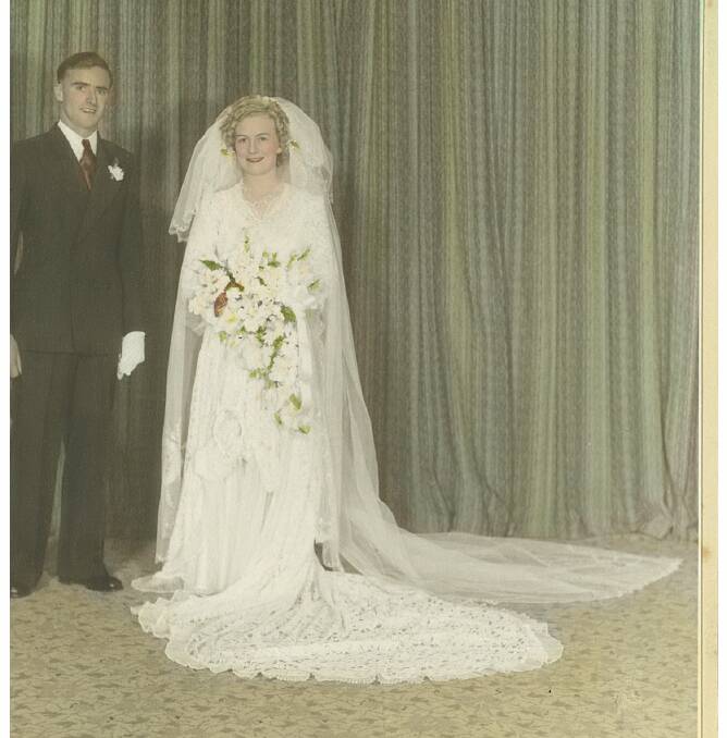 George and Shirley Redding on their wedding day.