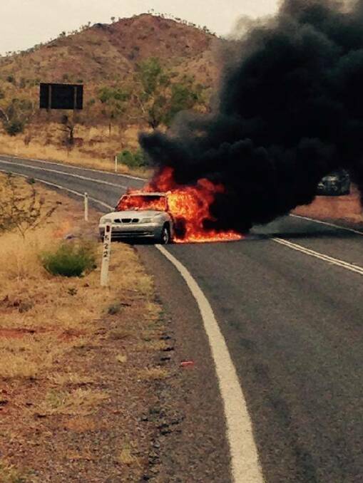 Fugitive's fiery end to police chase