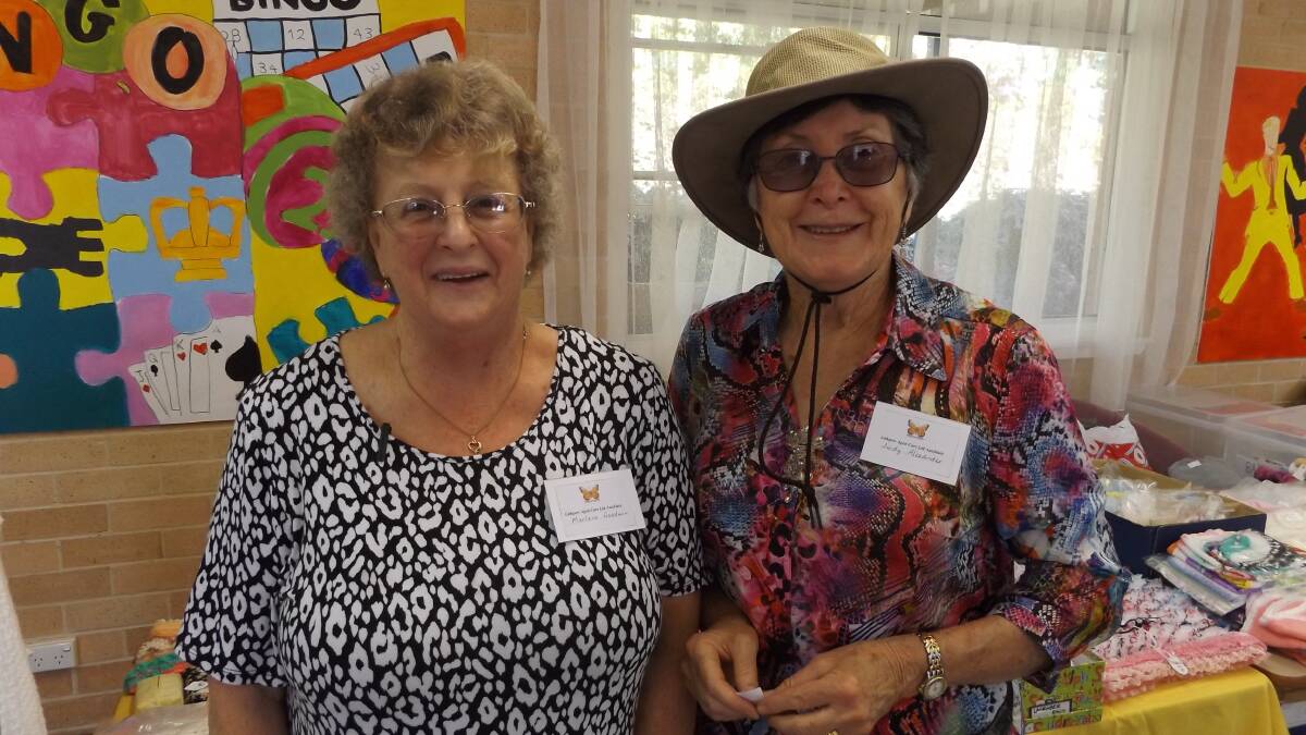 Auxiliary members Marlene Goodwin and Judy Alexander. 