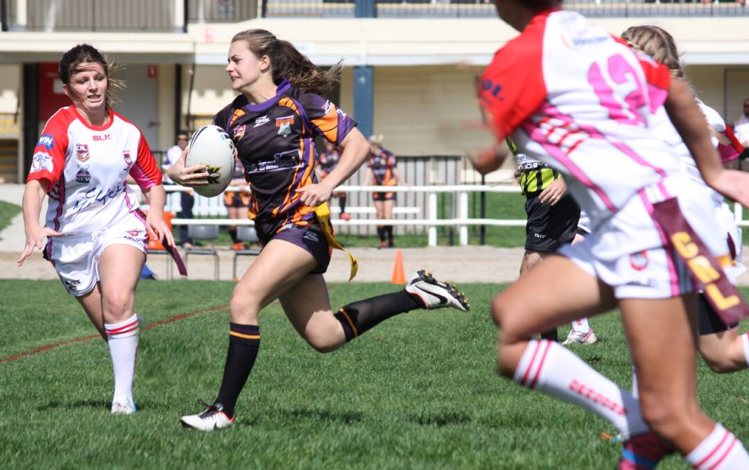 STAR PERFORMER: Lithgow Workies' Tayla Gale in full flight.