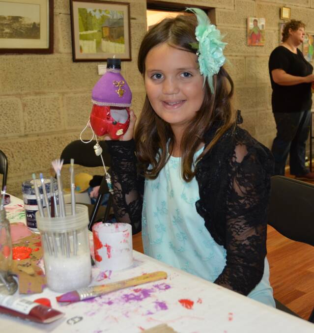 A recycled art workshop at Eskbank House with local artist Ludwina Roebuck was the perfect cure for any school holiday boredom