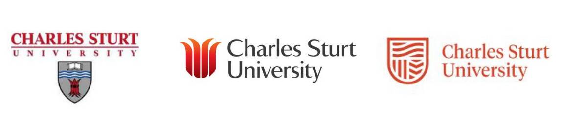 Charles Sturt University has had three different logos in the past 10 years.