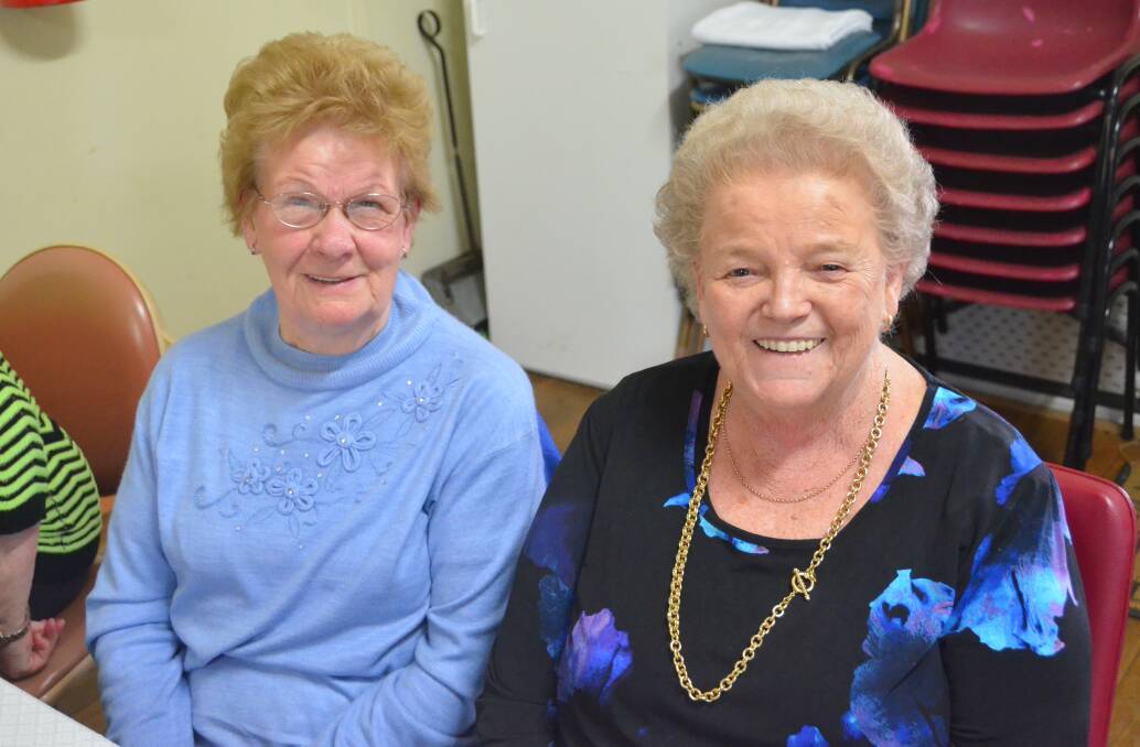 GOOD MEAL, GOOD COMPANY: Doreen Mina and Margaret Burns. lm100316vale5