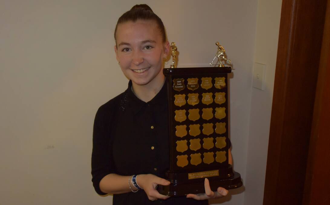 Rookie of The Year and Most Outstanding Player: Brianna Rigby gained a stack of awards. PHOTOS: Jacob Gillard. lm102016zig