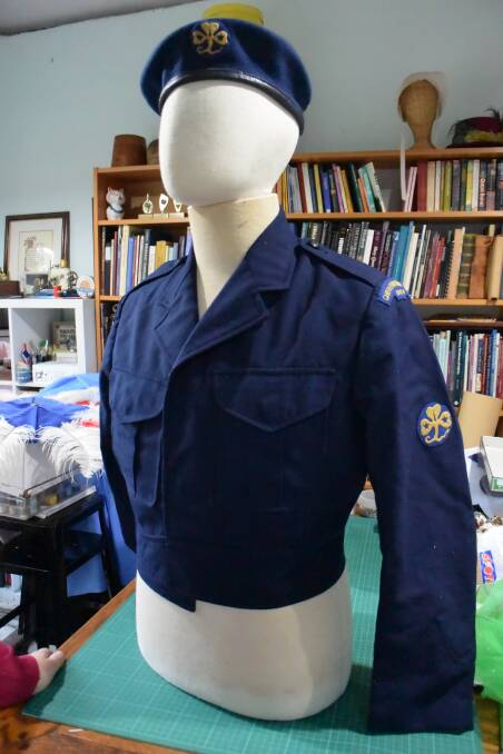 The Guiding International Services uniform found by Ms Elwell-Cook, believed to belong to Joyce Stacey. 