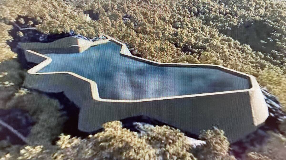Energy Australia has released an impression of the dam, completed with 40 metre high walls, that will dominate the skyline at Mt Walker if the companys pumped hydro scheme goes ahead a proposal that continues to attract opposition both in and outside Lithgow.