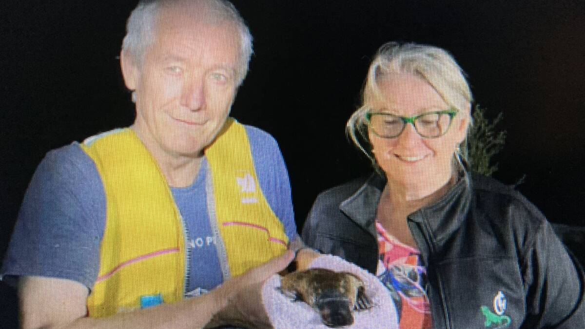 ENDANGERED? Locals and action group members Rob White and Joy Smith were co-opted into a university study that has revealed just how active platypus colonies are in Lake Lyell.