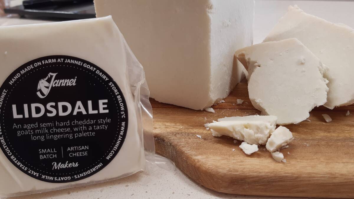 The gold medal winning 'Lidsdale' cheese. Picture: Supplied.