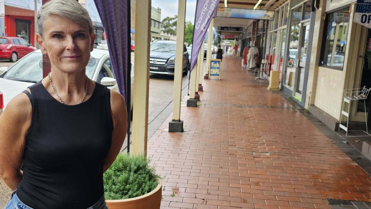 Local business owner Kelley Crane is happy about the paver replacement, but has a few concerns surrounding the project. Picture by Reidun Berntsen.
