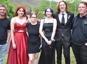 Jessica Alexander, , Emelia Wiggins, Ben Stapleton, Weylen Nairne and their friends. Picture by Samantha Luchetti. 