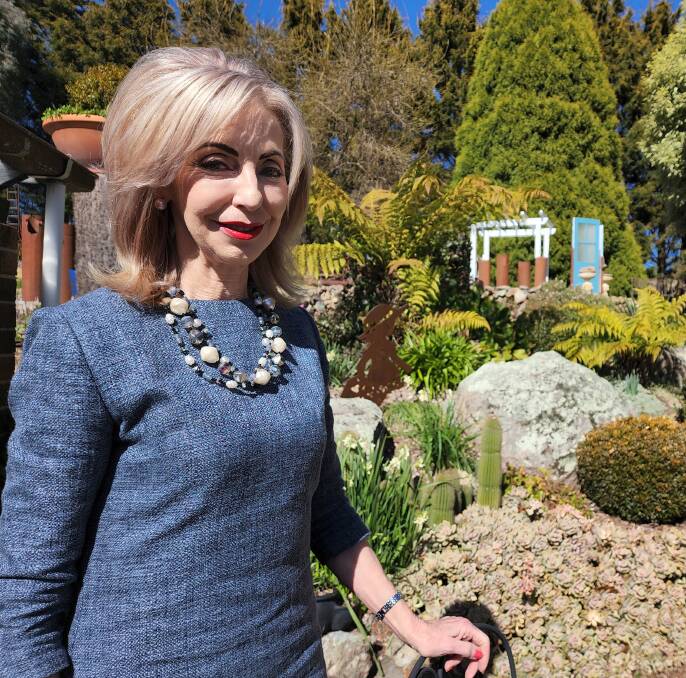 Mayor, Maree Statham stands in front of her garden. Photo: Reidun Berntsen
