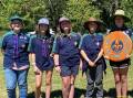 The members of the Blackheath Scouts patrol, led by Clare Eather (right), who won equal first place in the District Competition Camp. Picture supplied