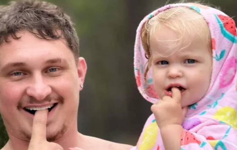 Kevin Malligan with daughter, Ivy. Picture: GoFundMe