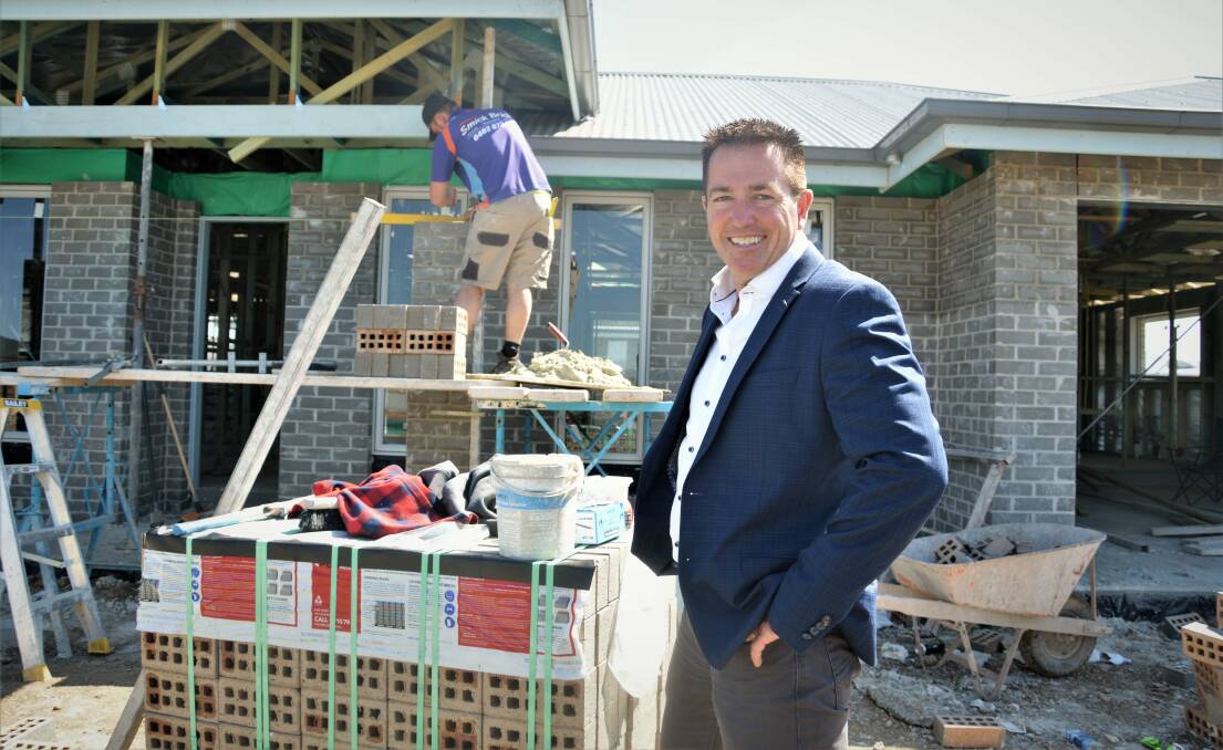 Paul Toole MP with local Kyle Ritzrow, checking out a new build. 