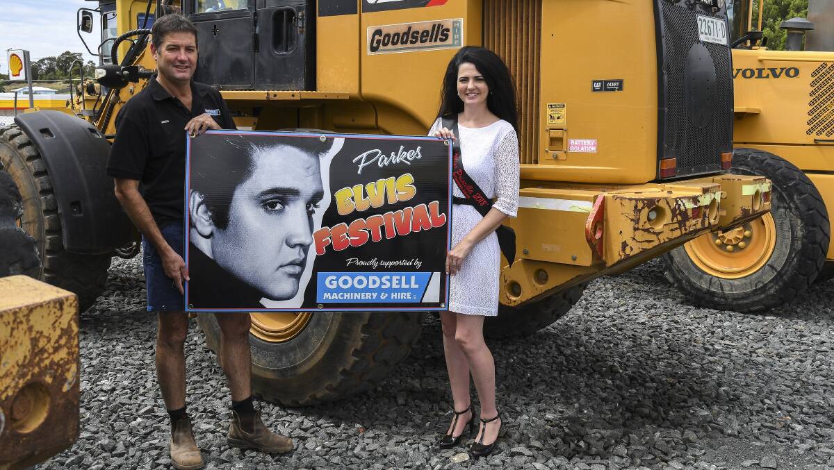 Jason Goodsell, proud sponsor of the Goodsell Machinery Miss Priscilla Dinner, is pictured with Alex Byrne, winner of the 2018 Miss Priscilla competition.