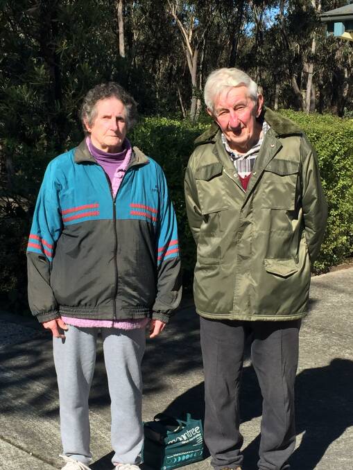 STAND: Rhonda and Henry Bowers from Medlow Bath are not happy about the highway duplication. Photo: SUPPLIED 