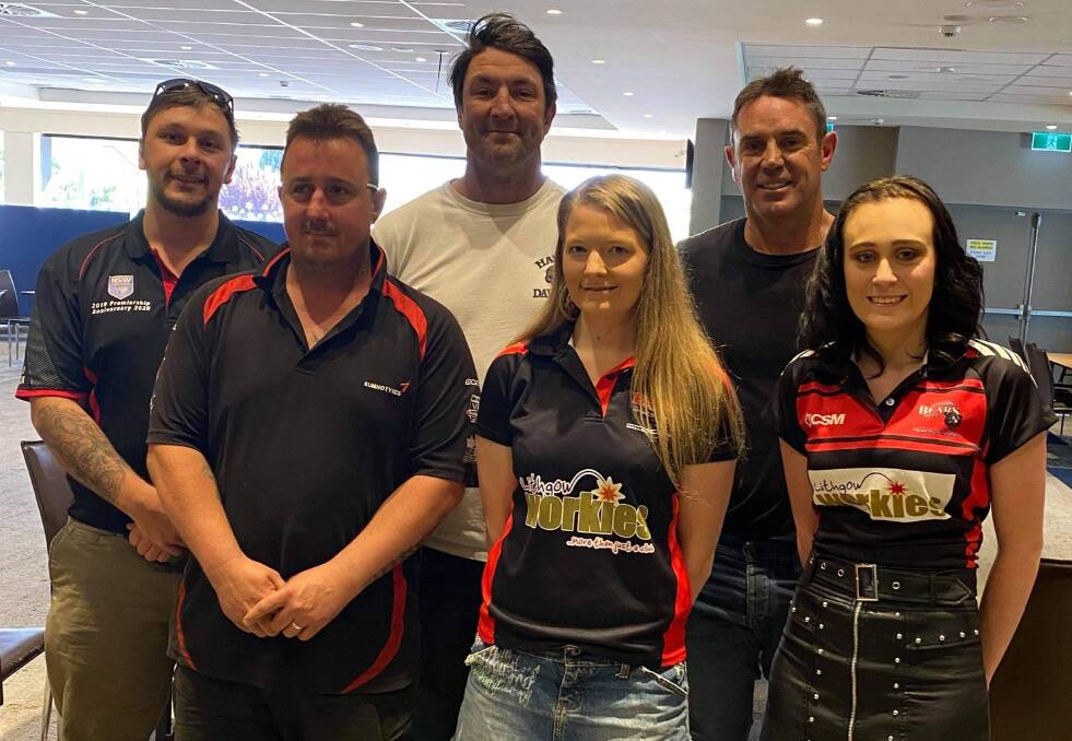 SURPRISE: Nathan Hindmarsh and Brad Fittler made time to come and congratulate the Lithgow Bears on their recent awards. Photo: SUPPLIED 