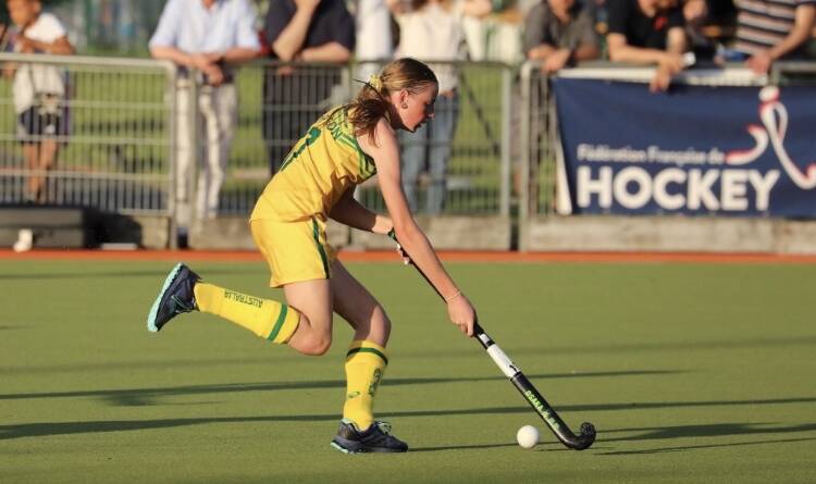 Emily Thompson takes control of the ball. Picture: SUPPLIED. 
