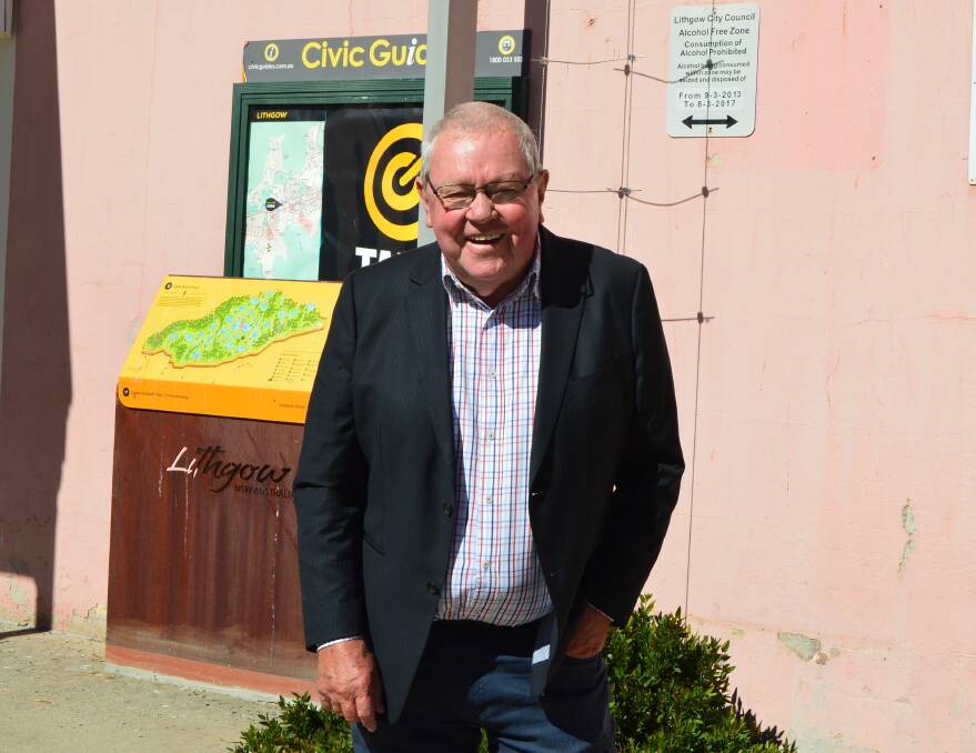 HAPPY: Mayor Ray Thompson is thrilled that they have been able to complete new projects around Lithgow. Photo: ALANNA TOMAZIN 