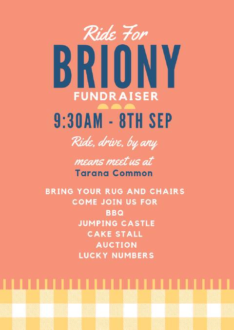 Tarana to host fundraiser day for Briony Sheather