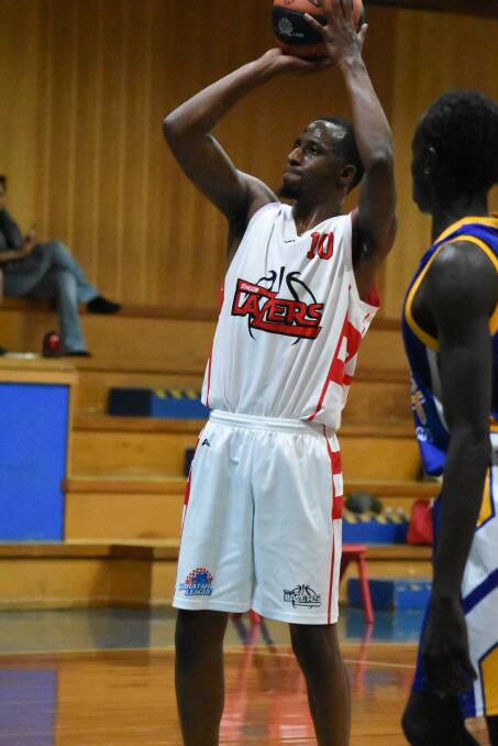 SHOOT: Michael Johnson goes for goal earlier in the season at the free throw line. Picture: SUPPLIED. 