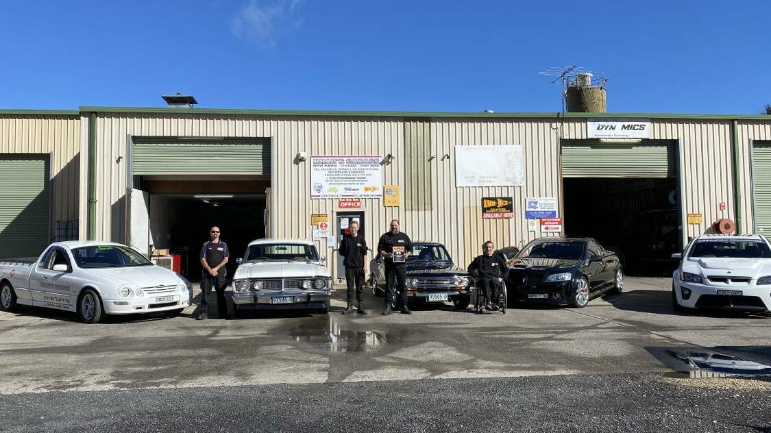  BEST MECHANIC: The team at Brad's Garage were voted as the best mechanics in town. Photo: ALANNA TOMAZIN