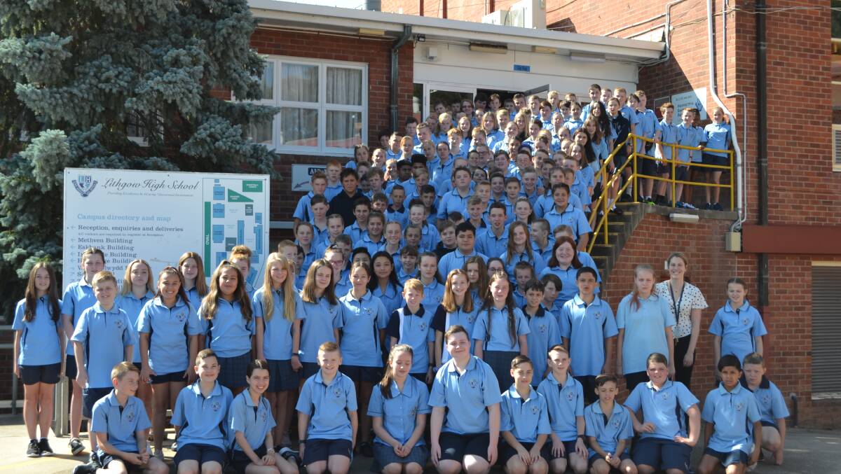 WELCOME: Over 165 students were welcomed to Lithgow High School. Picture: SUPPLIED 