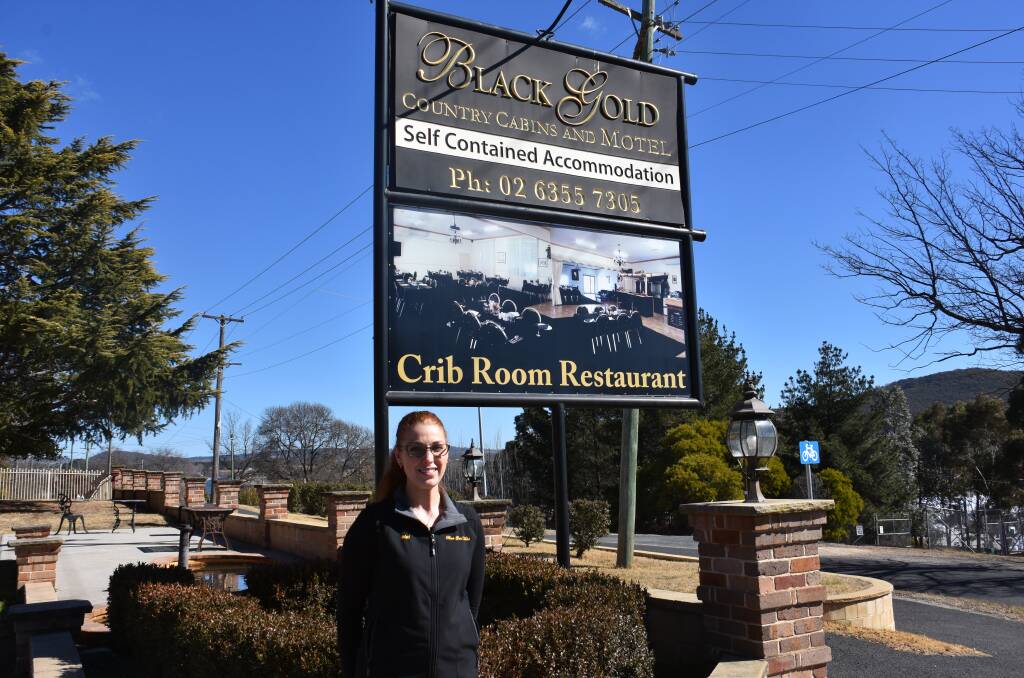 AWARD WINNING: Restaurant and functions supervisor Melissa Besley stands out the front of award winning Black Gold Motel. Picture: CIARA BASTOW.  