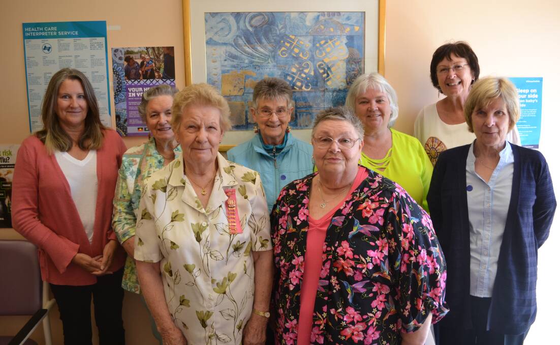 FRIENDSHIP: The Lithgow Hospital Auxiliary ladies come to support Doreen. 