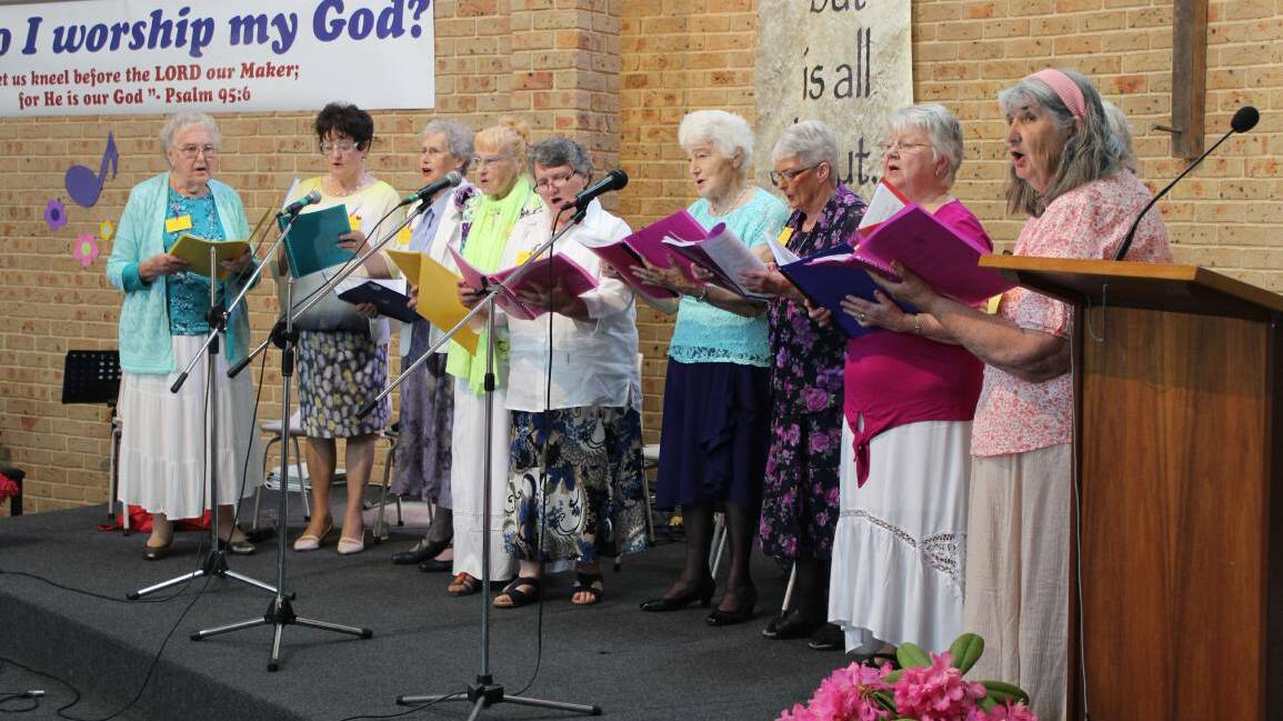 GATHER ROUND: The J.O.Y. (Just Older Youth) singers at Lithgow Bible Church in 2016. PHOTO: Jacob Gillard