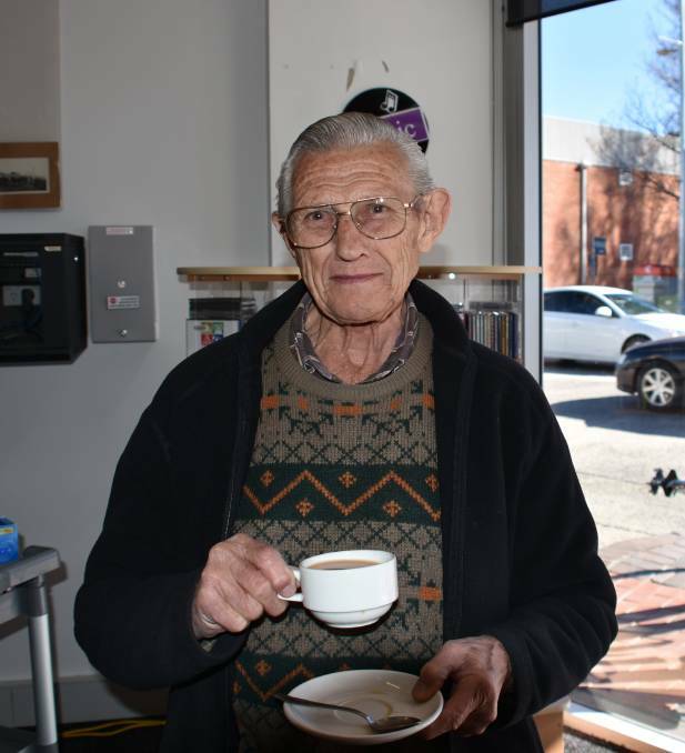 SUPPORT: Ron Murphy was regularly at community events, here he is at the Lithgow Library's 2018 Biggest Morning Tea. 