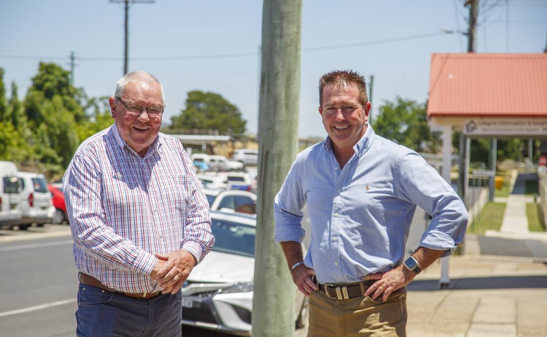 TOGETHER: Mayor Ray Thompson with MP Paul Toole. Photo: SUPPLIED 