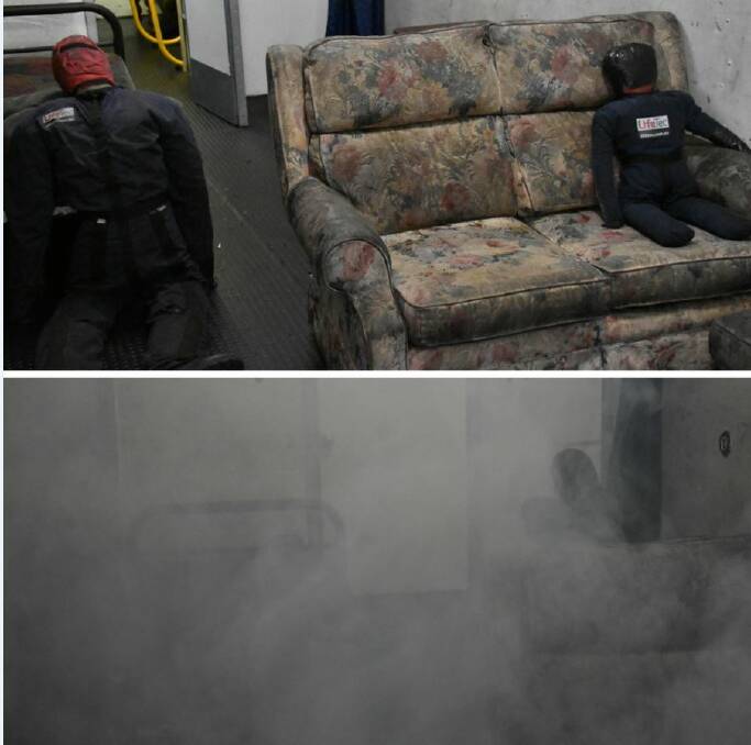 Without smoke versus a few small puffs of smoke, now just imagine the whole room covered in smoke and not being able to see. 