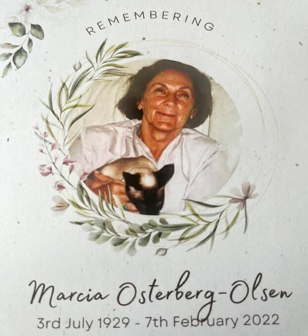 A LIFE WELL LIVED: Marcia Osterberg-Olsen will be remembered by family and friends. Picture: SUPPLIED 