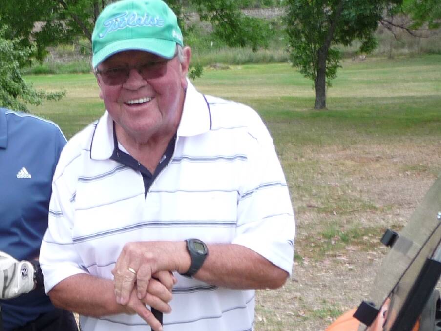 Mayor Ray Thompson enjoyed a day of golf. Picture: SUPPLIED 