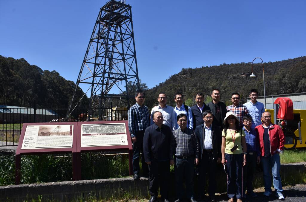The Chinese delegates were excited to visit Lithgow and learn more about the decommissioned mines. Picture: CIARA BASTOW 