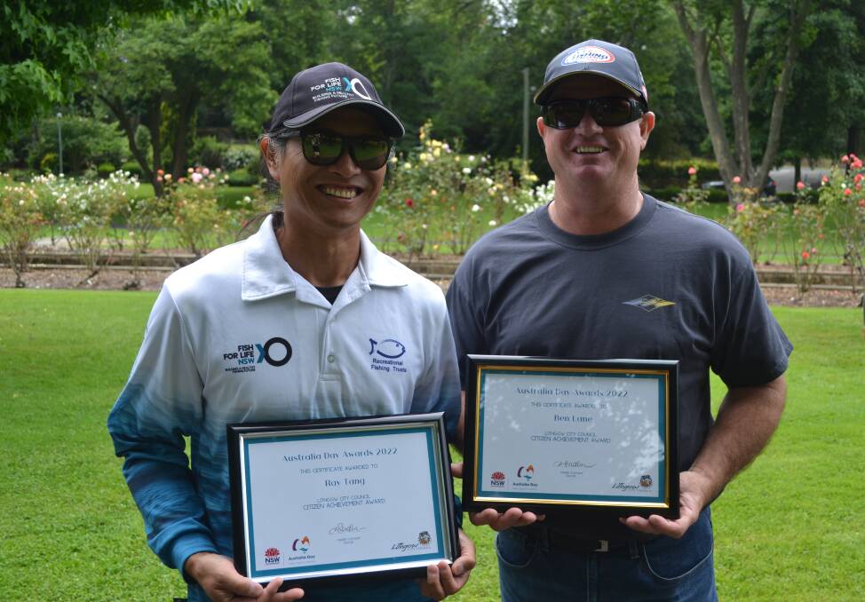 RECIPIENTS: Ray Tang and Ben Lane stand proud of what they have achieved for the community. Picture: CIARA BASTOW 