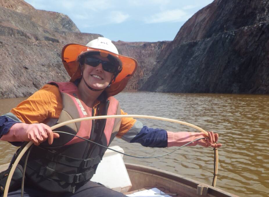 ENVIRONMENT: Water sampling in the Northern Territory. 